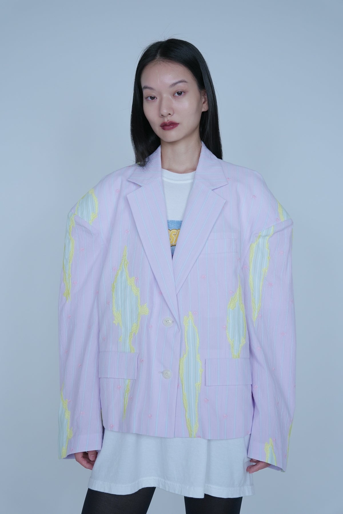 [SS27 Order] High Back Slit Tailor / Purple / MSS27JK041