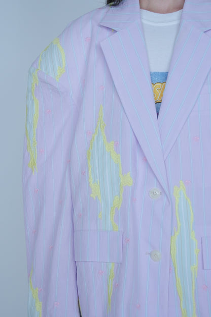 [SS27 Order] High Back Slit Tailor / Purple / MSS27JK041