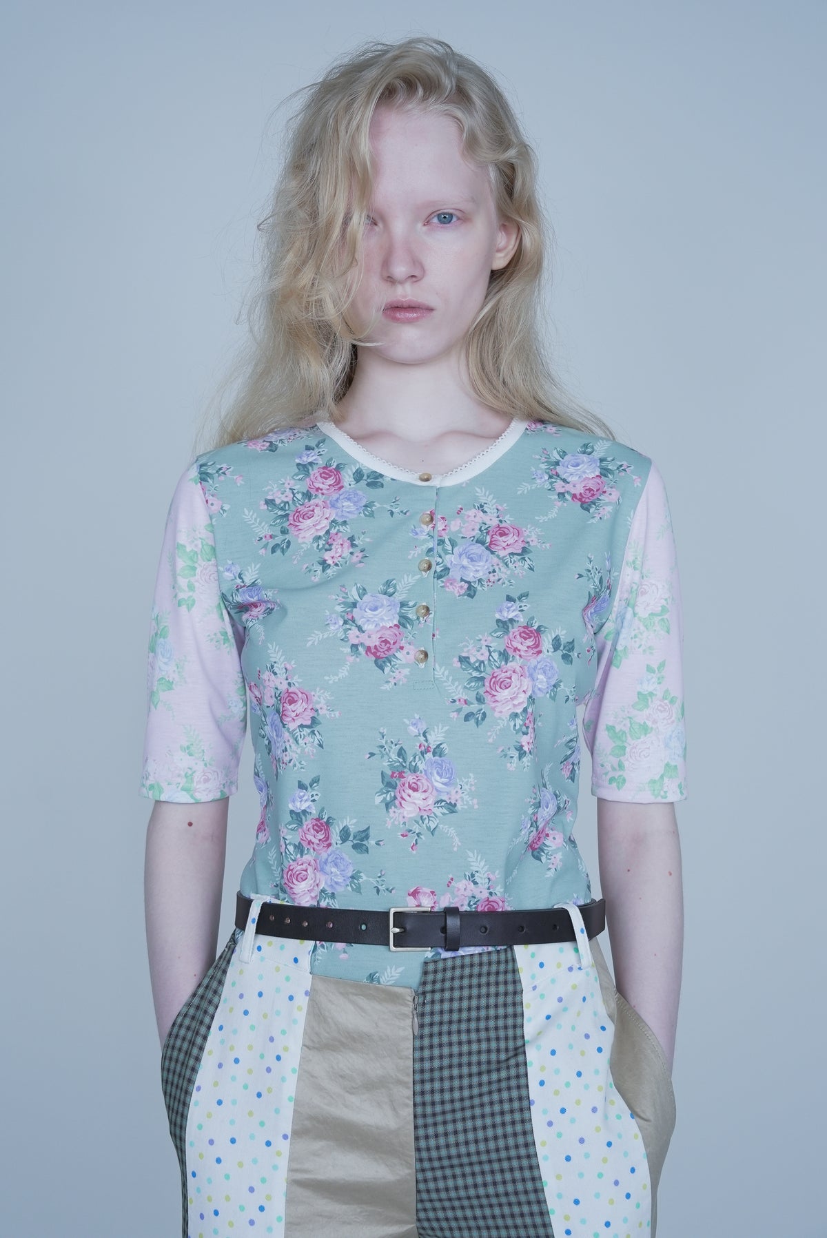 【SS27受注】Flower Girl T Shirt / Green Tea / JFSS27T01