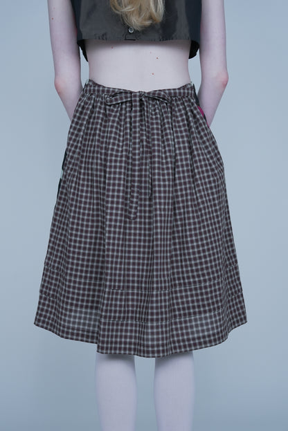 【SS27受注】Little Girl Skirt / Brown / JFSS27S02
