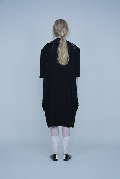 [SS27 Pre-order] Wind Dress / Black / JFSS27D03