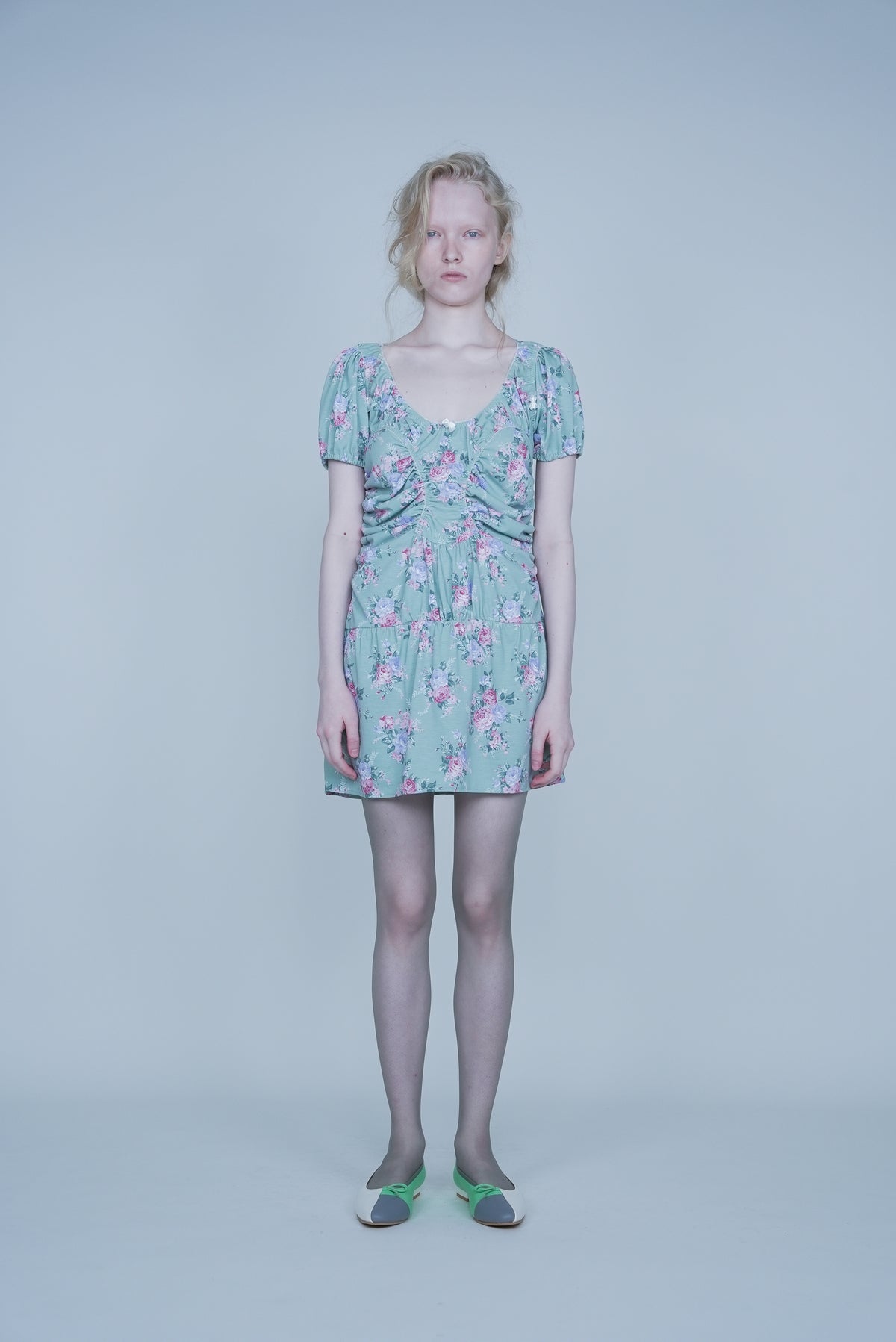 【SS27受注】Nickers Dress / Green Tea / JFSS27D041
