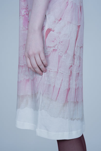 【SS27受注】Sweet Tiara Princess Dress Print / Pink / JFAPSS27T01