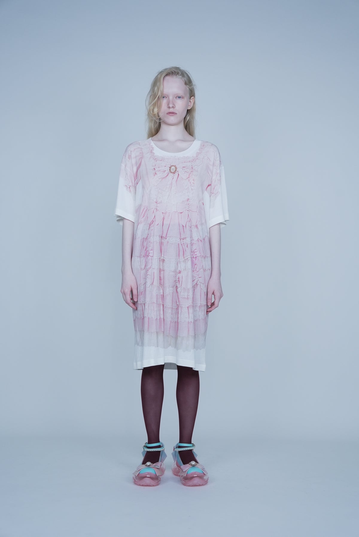 【SS27受注】Sweet Tiara Princess Dress Print / Pink / JFAPSS27T01