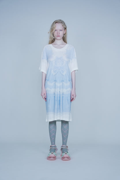 【SS27受注】Millefeuille Cream Dress Print / Baby Blue / JFAPSS27T01