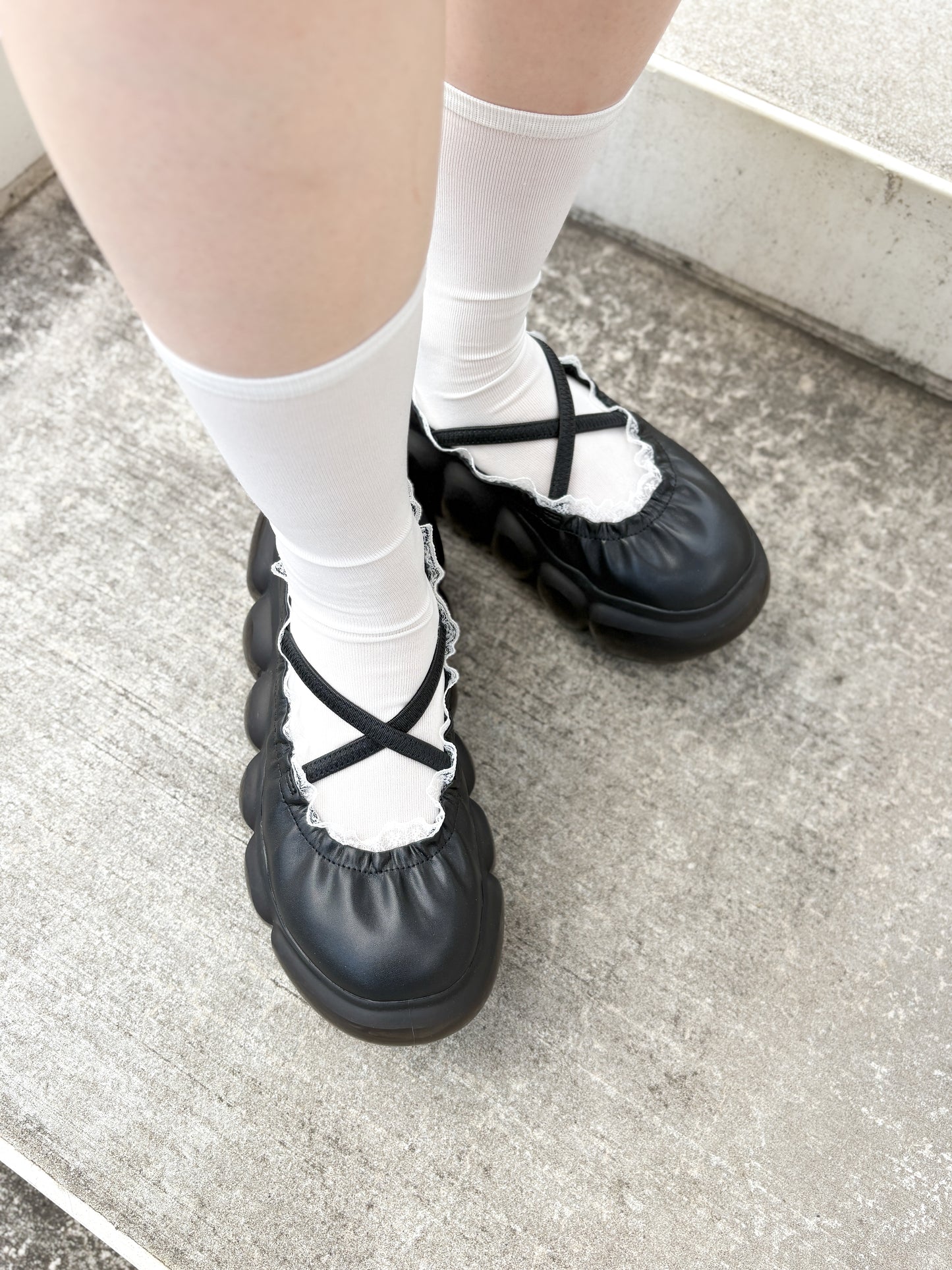 "Jewelry" Bubble Ballet Lace / Black