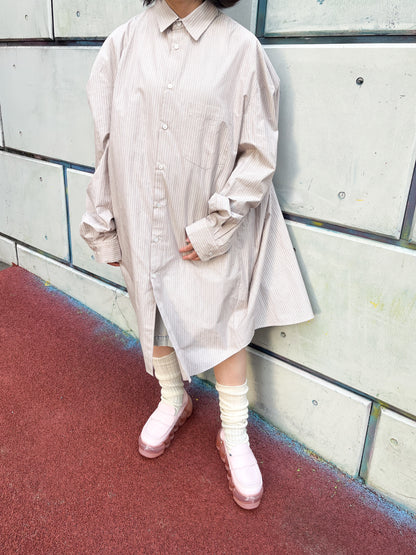 Oval Long Shirt / Beige