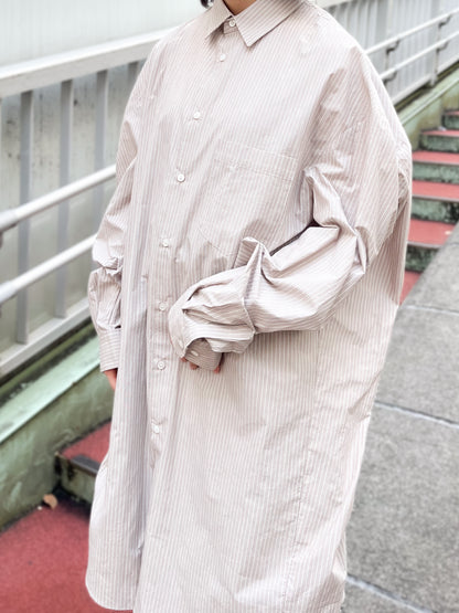 Oval Long Shirt / Beige