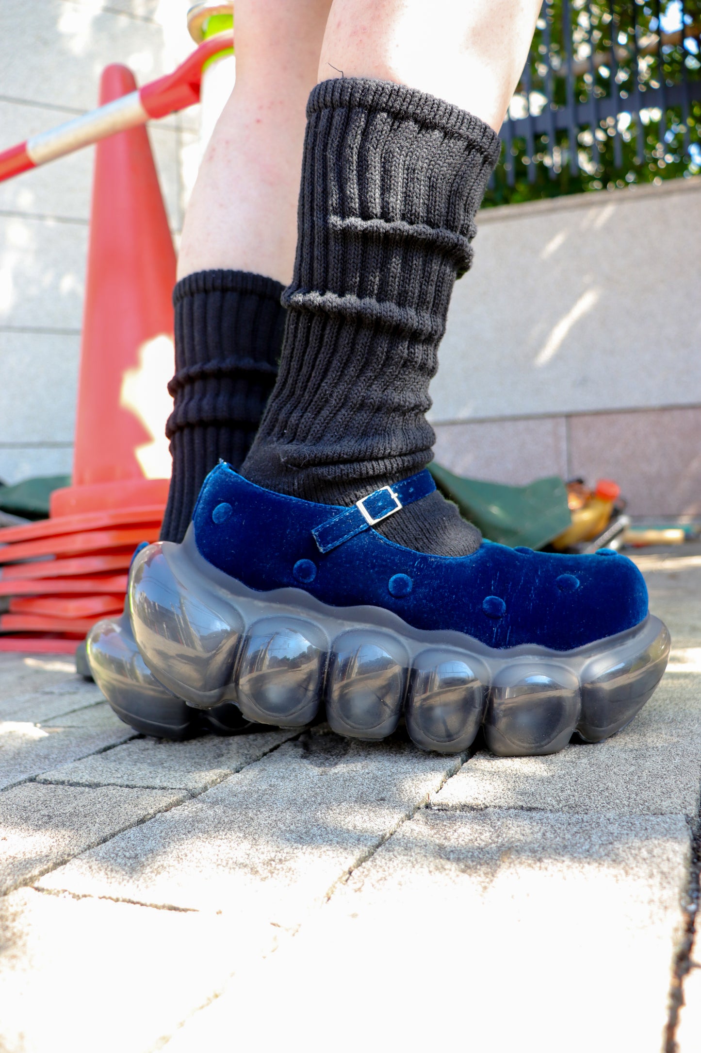 “珠宝”泡泡枕 / 蓝色