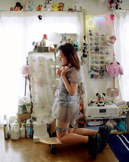 Nana's Sheer Dress / Blue