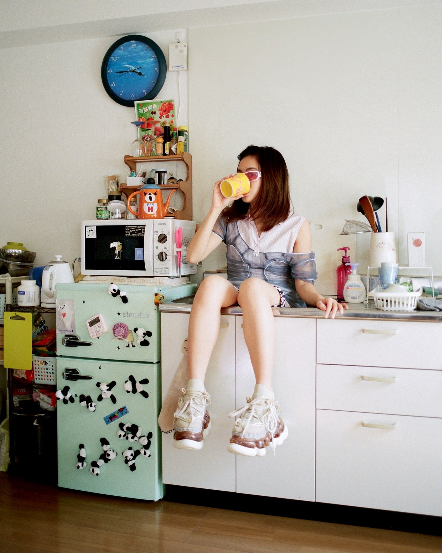 Nana's Sheer Dress / Blue