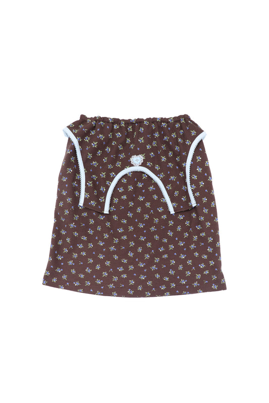 Sweet Heart Jersey Skirt / Brown