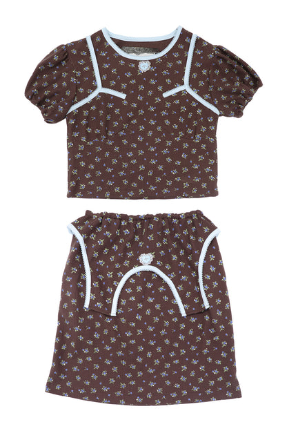 Sweet Heart Jersey Set-Up / Brown