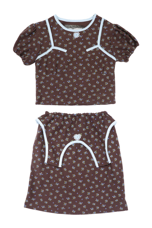 Sweet Heart Jersey Set-Up / Brown