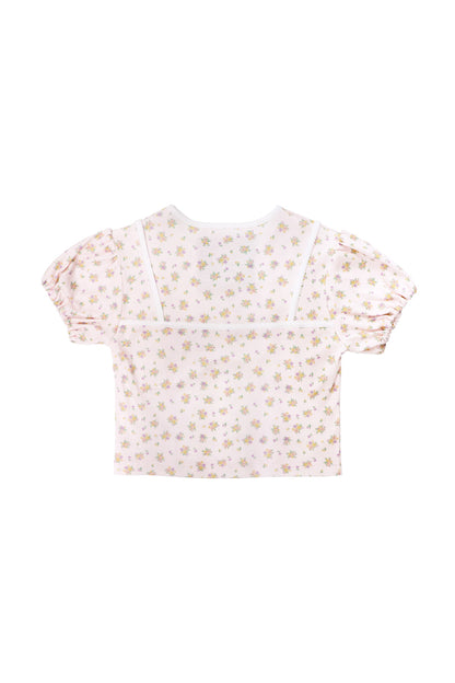 Sweet Heart Jersey Tops / Pink
