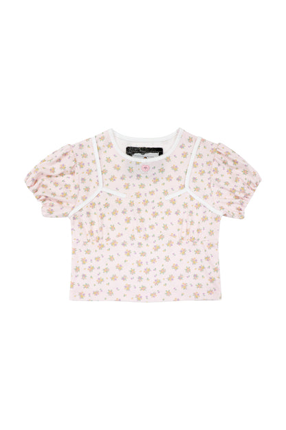 Sweet Heart Jersey Tops / Pink
