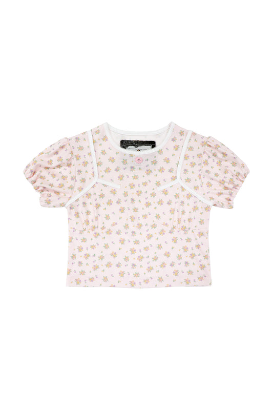 Sweet Heart Jersey Tops / Pink