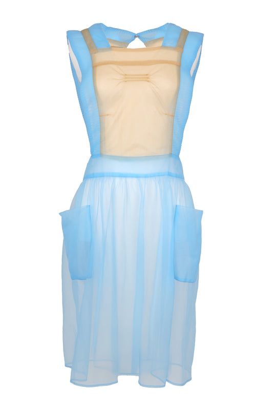 [SS26 Order] Sugar Sugar Apron / Beige-Blue / JFSS26APRON01