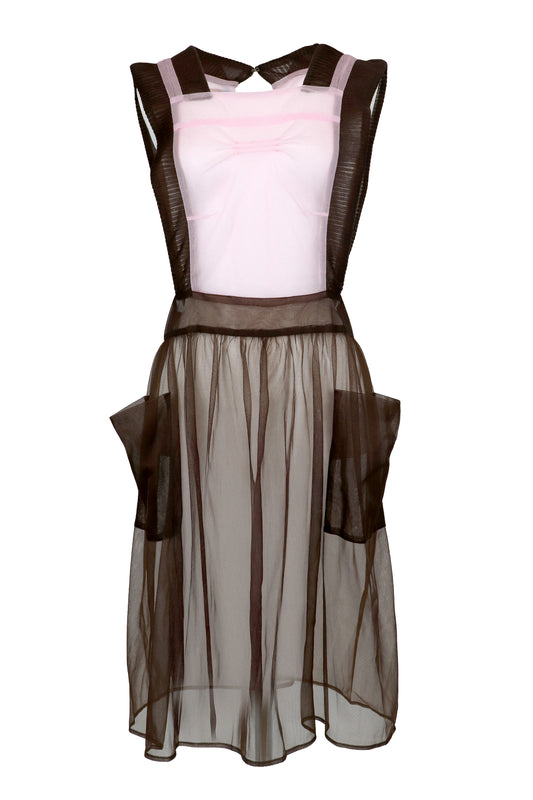[SS26 Order] Sugar Sugar Apron / Pink-Brown / JFSS26APRON01