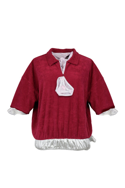 【SS26受注】Gym Uniform Tops With Panty / Wine / JFSS26B031