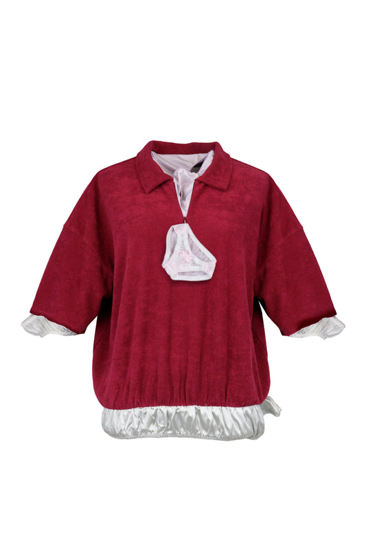 【SS26受注】Gym Uniform Tops With Panty / Wine / JFSS26B031