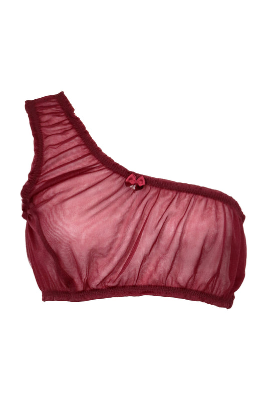 【SS26受注】Nickers Sheer Top / Wine / JFSS26T011