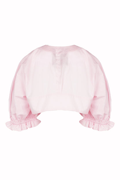 【SS27受注】High 5 Puff Blouse / Pink / JFSS27B021