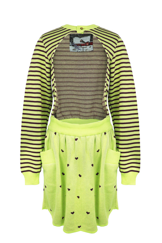 【SS27受注】Apron Knit / Lime / JFSS27K01