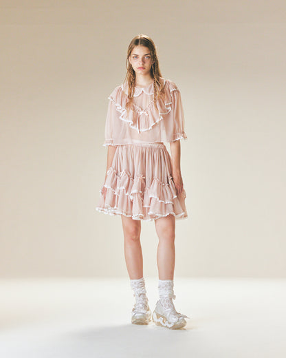 [25SS Pre-order] Lace Lolita Skirt / Pink / JFSS25S021