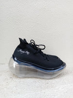 【Gifting】Logo Embroidery Shoes / Clear BlackWhite