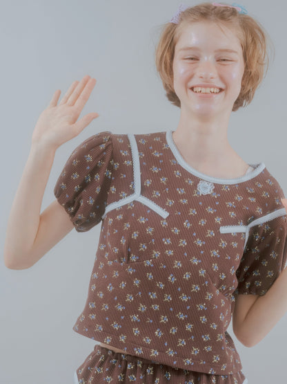 Sweet Heart Jersey Set-Up / Brown