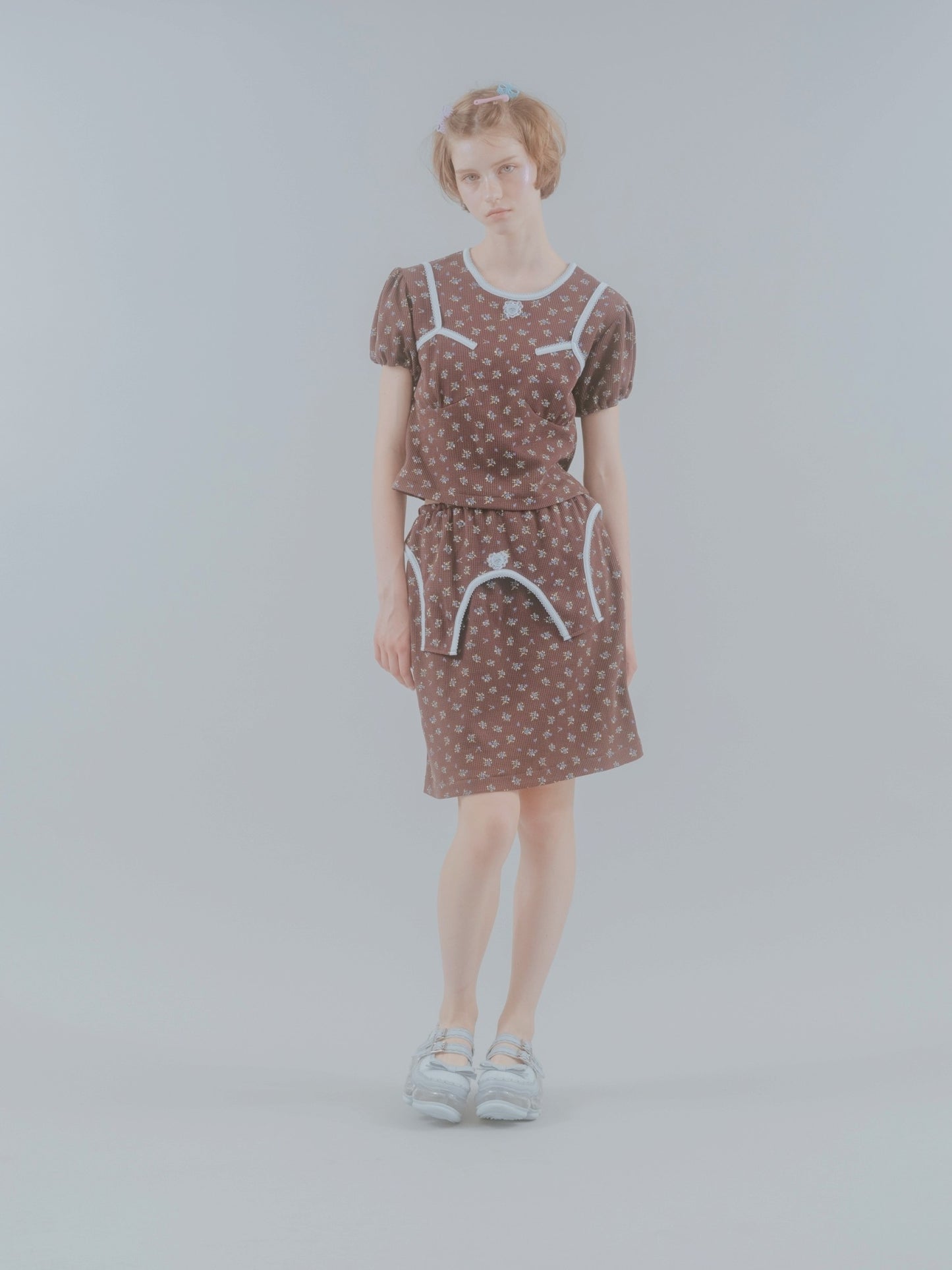 Sweet Heart Jersey Set-Up / Brown
