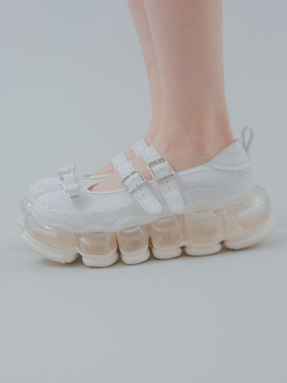 New "Jewelry" Mary Jane Sugar / White