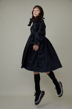 Frill Collar Embroidery OP / Black