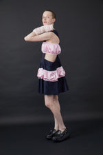 Panty School Jump Skirt / Pink navy
