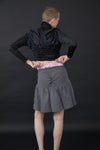 Peaches Mini Skirt / Gray