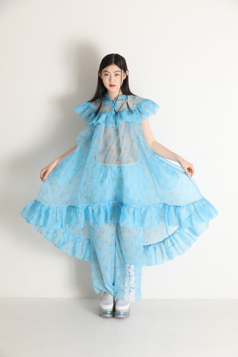 Organdy Fling Dress / Blue