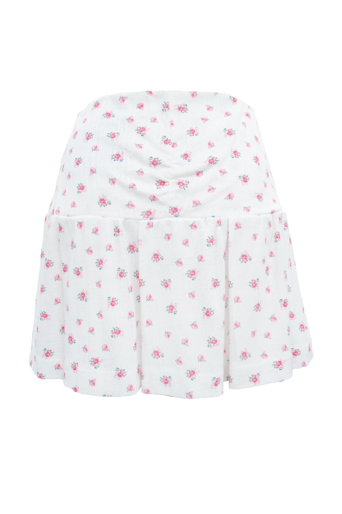 Peach Heart Mini Skirt / Hot Pink