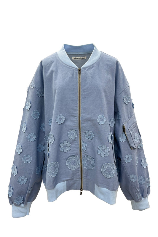 Embroidery Flower MA-1 / Blue