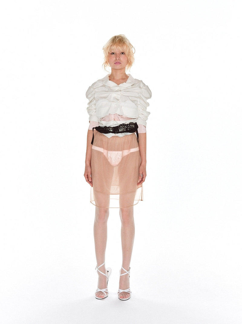 Panty Sheer Skirt / Beige｜MIKIOSAKABE&JennyFax公式ストア 