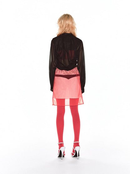 Panty Sheer Skirt / Red