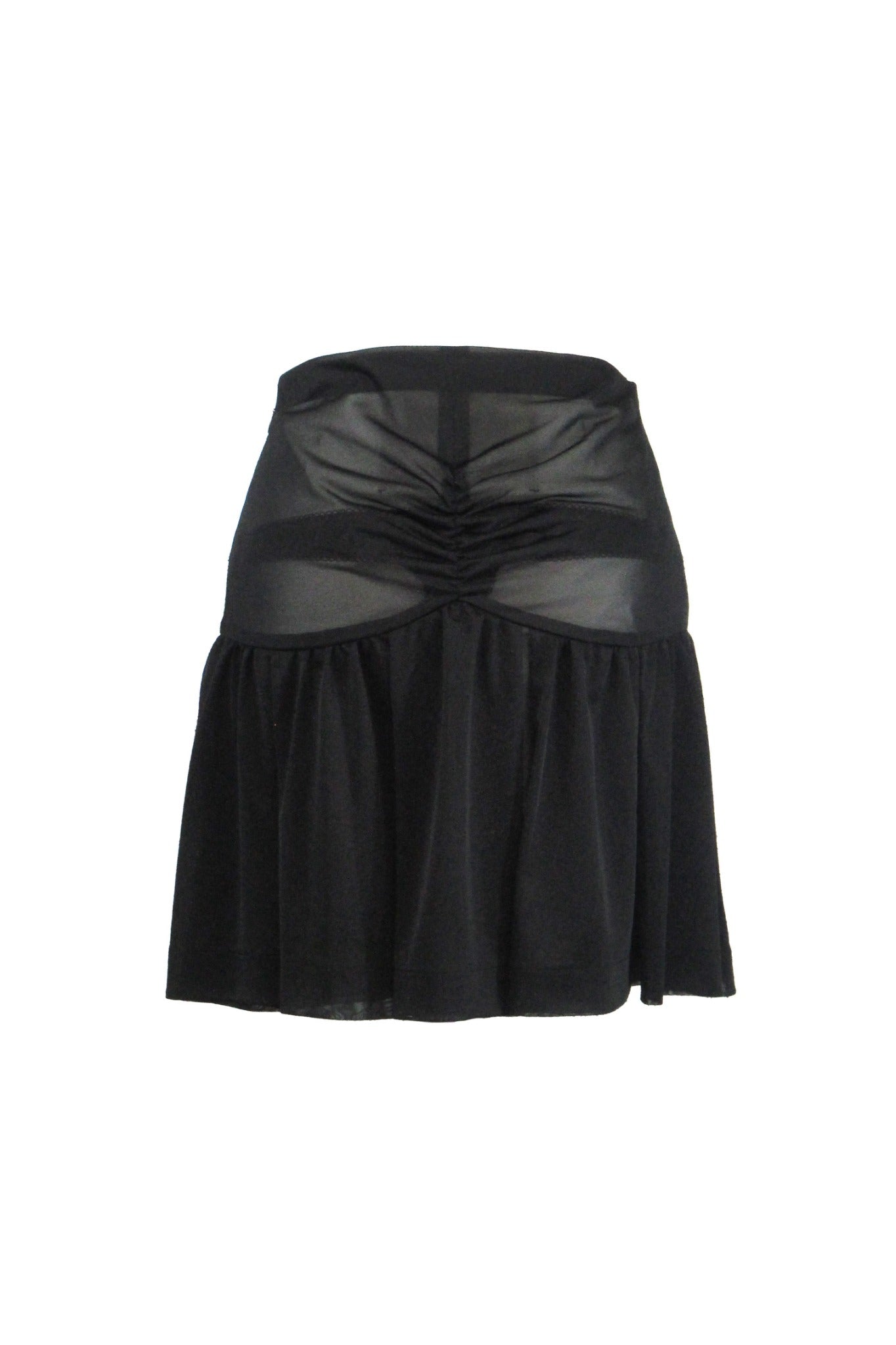 【NICK&NICOLE】 LAYERED MINI SHEER SKIRT/追跡付 