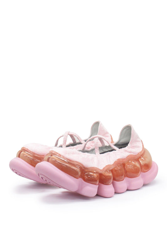 "Jewelry" Ark Lace Ballet Shoes / Pink