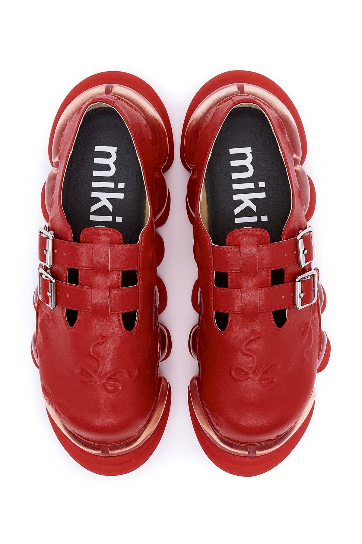 "Jewelry" Ark Emboss Mary Jane / Red