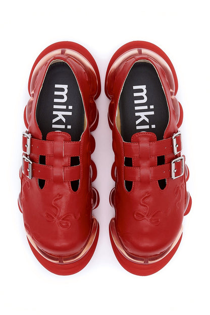 "Jewelry" Ark Emboss Mary Jane / Red