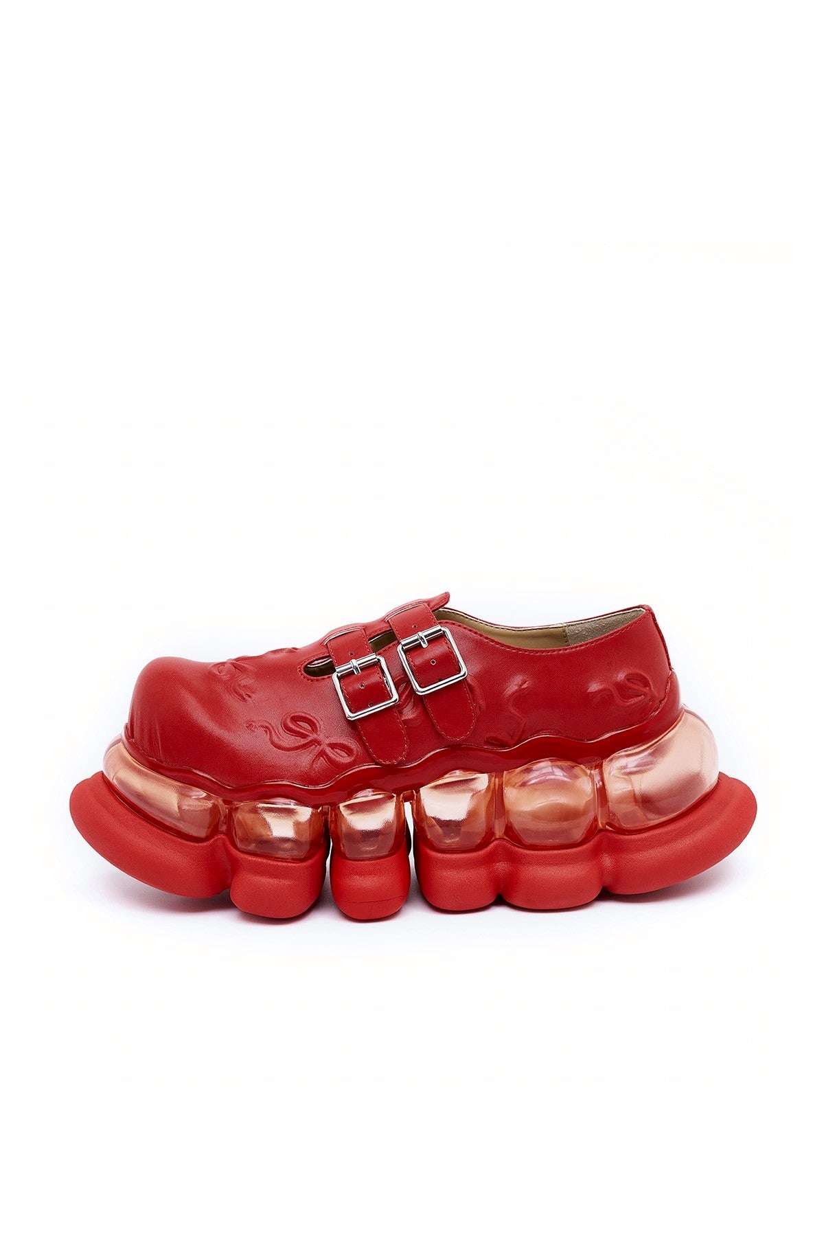 "Jewelry" Ark Emboss Mary Jane / Red