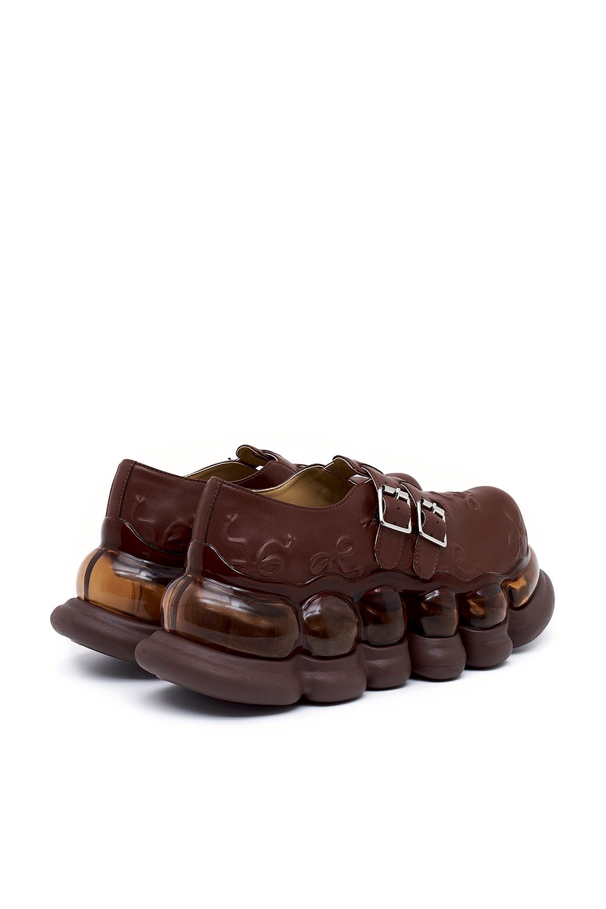 "Jewelry" Ark Emboss Mary Jane / Brown