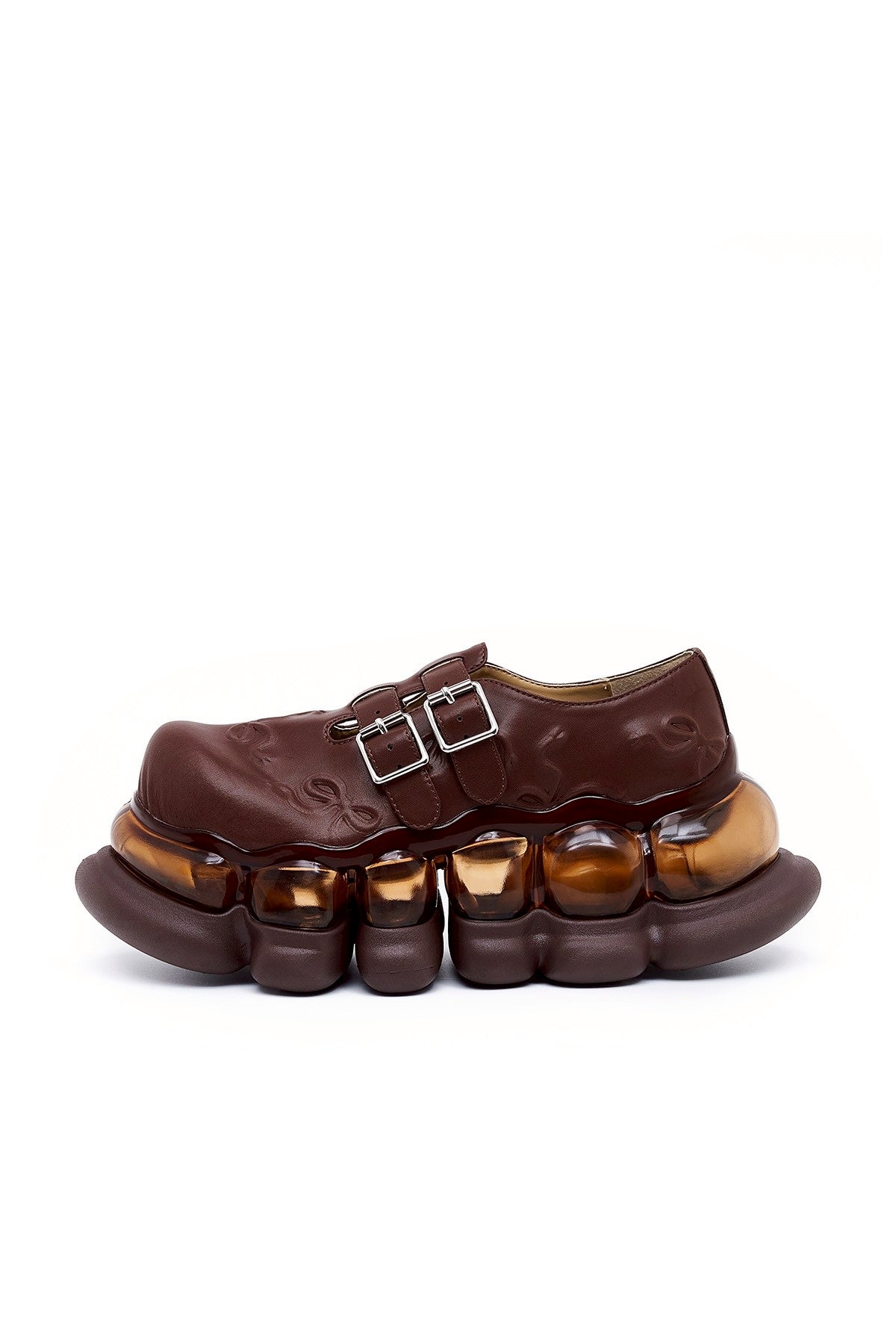 "Jewelry" Ark Emboss Mary Jane / Brown