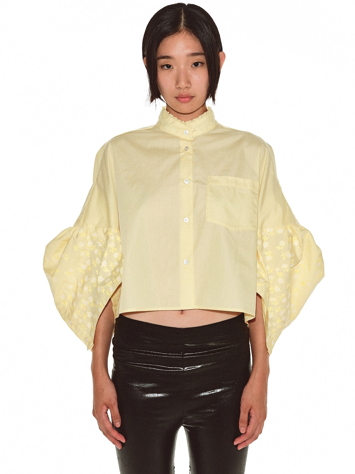 24SS受注】Mini Garden Shirt Flockey / Yellow｜MIKIOSAKABE&JennyFax