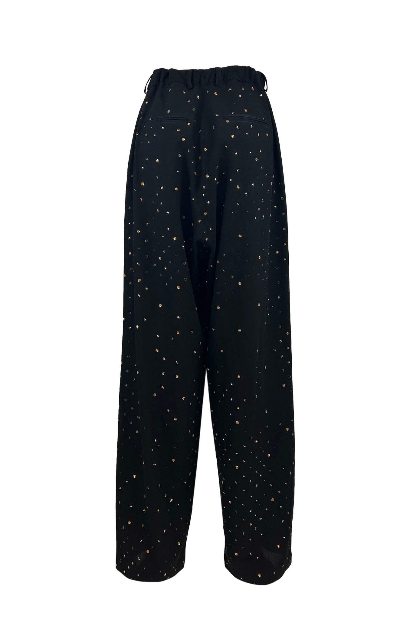 Less Couture Pants / Black-Gold